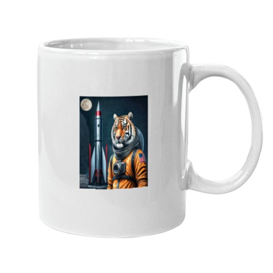Discover An Americans  Tigers Astronautss with Full moons Mugs