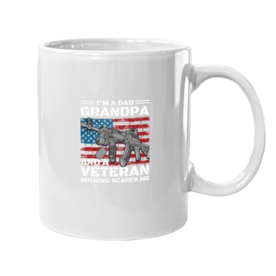Discover Veteran Grandpa Patriotic Americans  flags Mugs
