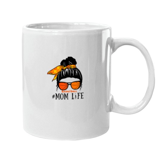 Discover Messy Bun Basketball Momlife Mugs