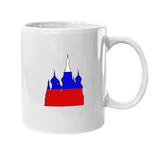 Discover Russiass - Saint Basil's Cathedral (Flag) _010 Mugs