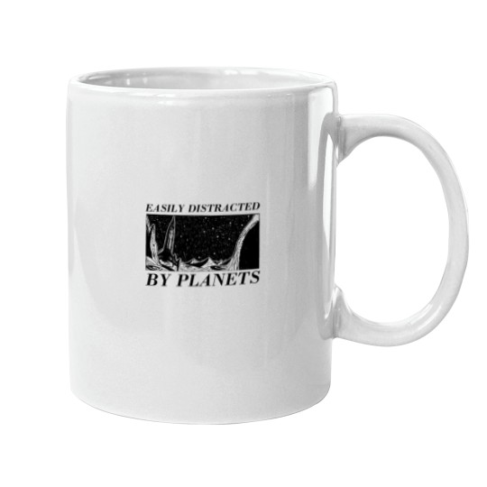 Discover Easily Distracted by Planets Mugs