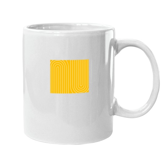 Discover Mid Centurys modern yellow arch Mugs