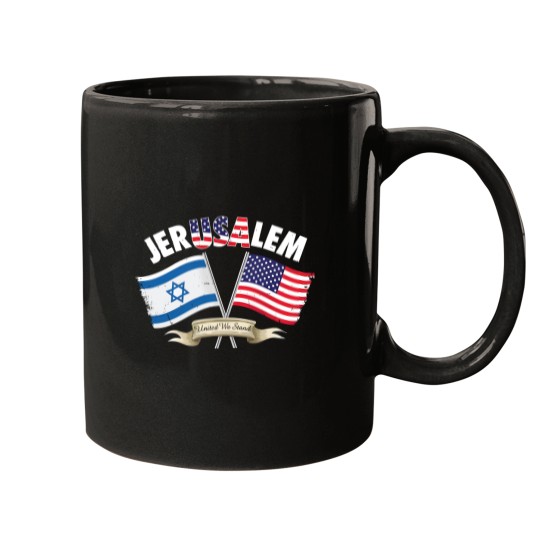 Discover jerusalem israel usa american flag Mugs
