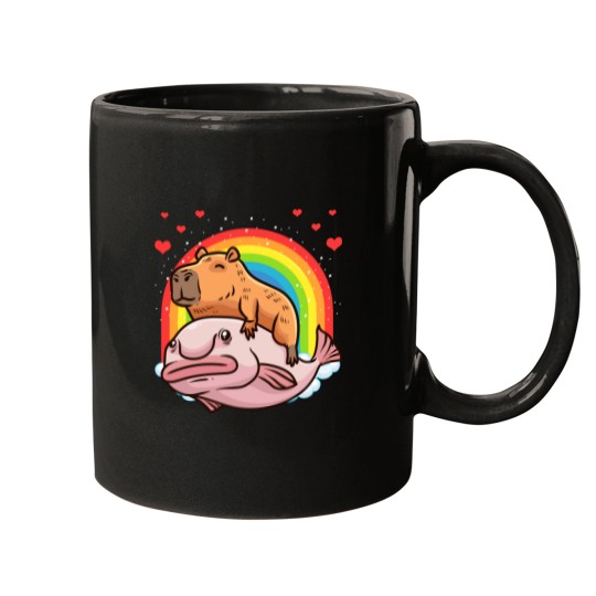 Discover Capybar a Giant Cavy Rodent With Hearts Capybar a Mugs