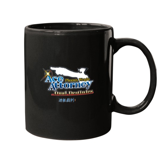 Discover Phoenix Wright AceAttorney Dual Destinies Japanese Text Mugs