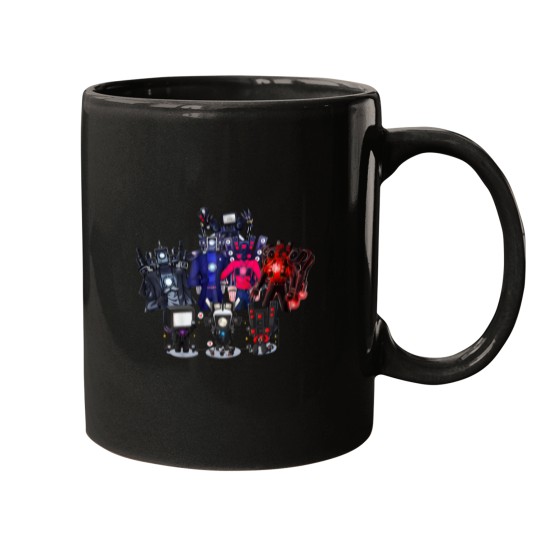 Discover Skibidi Team Mugs - Titan Character Drinkware