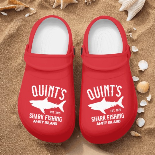 Discover Quint's Shark Fishing - Amity Island 1975 Nurse Clogs