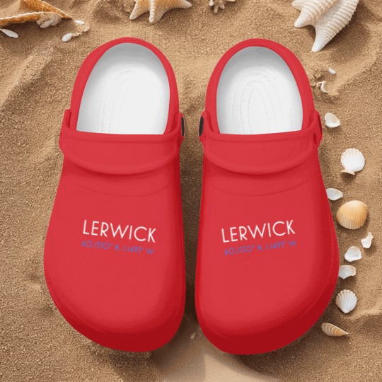 Discover Lerwick Shetland minimalist coordinates Nurse Clogs
