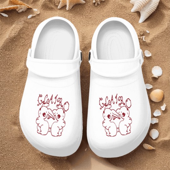 Discover Clairo Merch Store Clairo Bunnies Nurse Clogs (Light Blue)