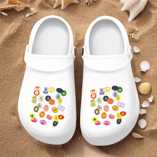 Discover Comfort Colors Fruit Sticker Nurse Clogs, Summer Graphic Nurse Clogs