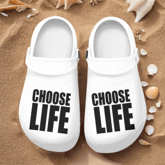 Discover George Michael Choose Life Nurse Clogs, 80s Slogan Nurse Clogs, Celebrity Retro Vintage Nurse Clogs