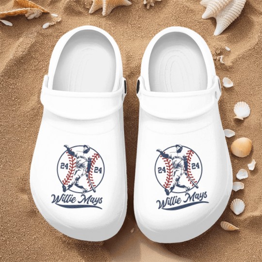 Discover Willie Mays Nurse Clogs, Vintage Aesthetic Art Willie Mays Nurse Clogs
