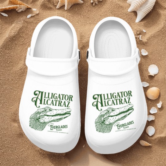 Discover Alligator Alcatraz Nurse Clogs, Everglades Florida Parody,  Swamp Humor Nurse Clogs, Dark Humor Nurse Clogs