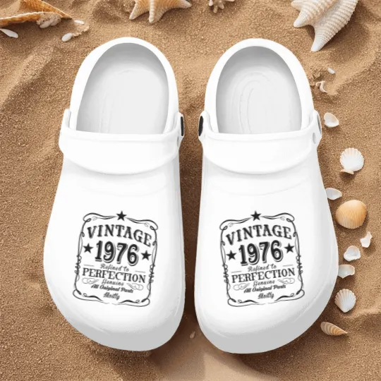 Discover Vintage 1976 Nurse Clogs, 47th Birthday Gift, 47th Birthday Nurse Clogs