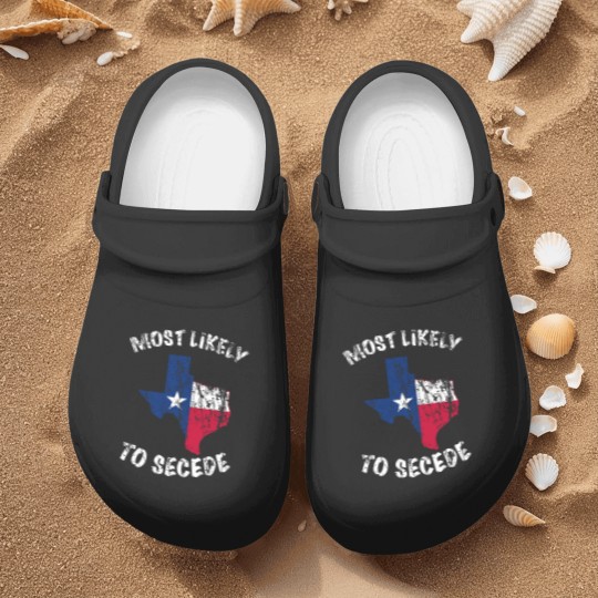 Discover Most likely to secede Texas State Flag Nurse Clogs