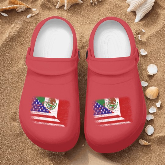 Discover Vintage Mexican American Flag Nurse Clogs