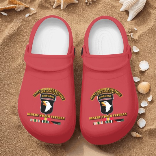 Discover Army 101st Airborne Division Desert Storm Veteran Nurse Clogs