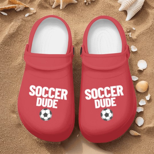 Discover Soccer Dude Men's Soccer Fan Gift Soccer Dude Nurse Clogs