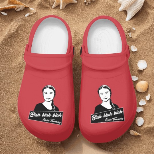 Discover Blah, blah, blah Greta Thunberg Nurse Clogs