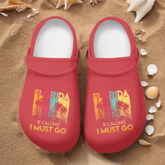 Discover Florida Strong Men's Nurse Clogs Florida Is Calling I Must Go