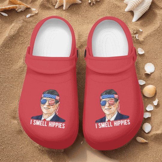 Discover Reagan Ronald Nurse Clogs Conservative President I Smell Hippies Nurse Clogs