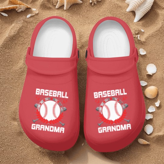 Discover Baseball Grandma Baseball Lover Nurse Clogs