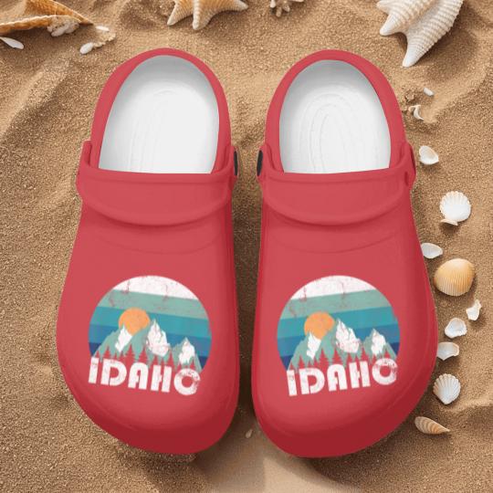 Discover Idaho State Retro Vintage Nurse Clogs