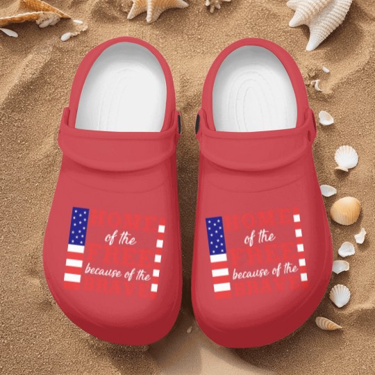 Discover Liberal Nurse Clogs, Home Of The Free Because Of The Brave Nurse Clogs, Patriotic Nurse Clogs, 4th Of July Nurse Clogs, Military Wife, Independence Day Nurse Clogs