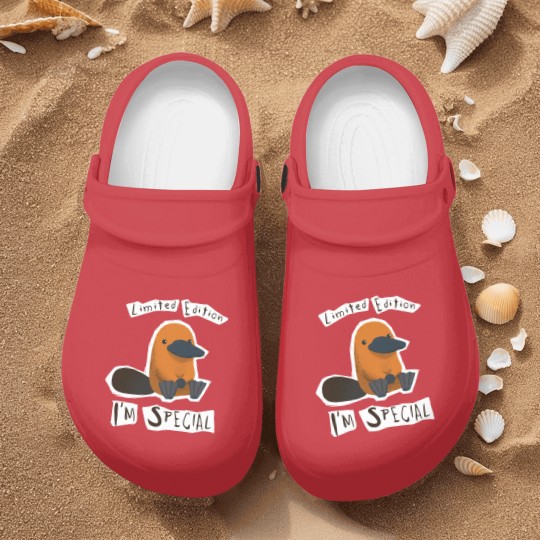 Discover  - I'm Special Platypus - Cute Weird Animal - Platypus - Nurse Clogs