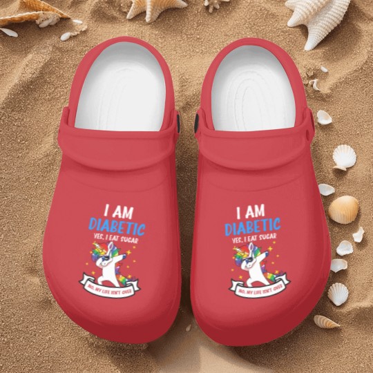 Discover Type 1 Diabetes Nurse Clogs | Yes I Eat Sugar No Life Not Over - Type 1 Diabetes - Nurse Clogs