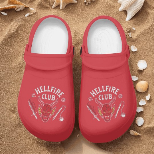 Discover Stranger Things Hellfire Club Baseball Nurse Clogs