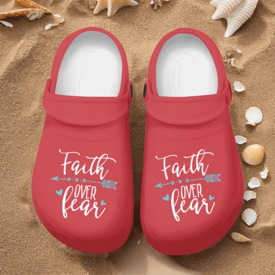 Discover Faith Over Fear - Faith Over Fear Apparel Nurse Clogs