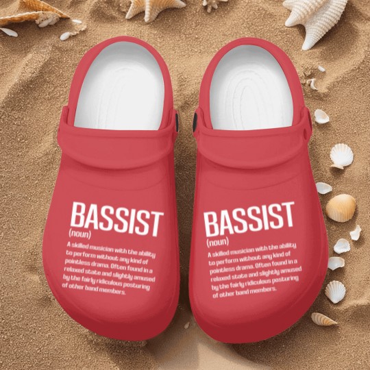 Discover Funny Bass Player Bassist Definition Nurse Clogs