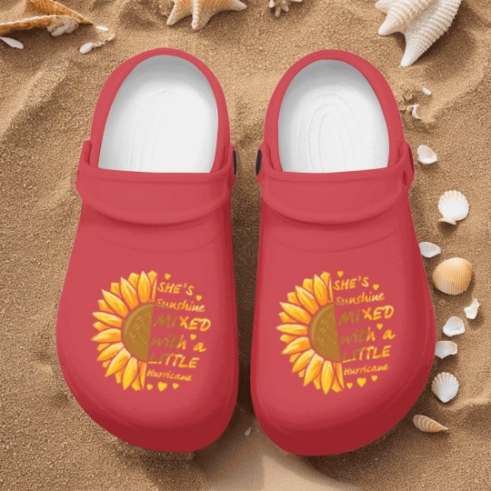 Discover She's Sunshine Mixed With A Littles Hurricane Sunflower Nurse Clogs