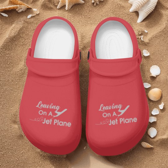 Discover leaving on a jet plane Nurse Clogs