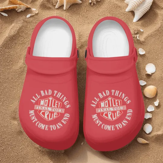 Discover NEW MOTLEY CRUE Final Tour Nurse Clogs, Hip Hop Fan Nurse Clogs, Rap Music Nurse Clogs