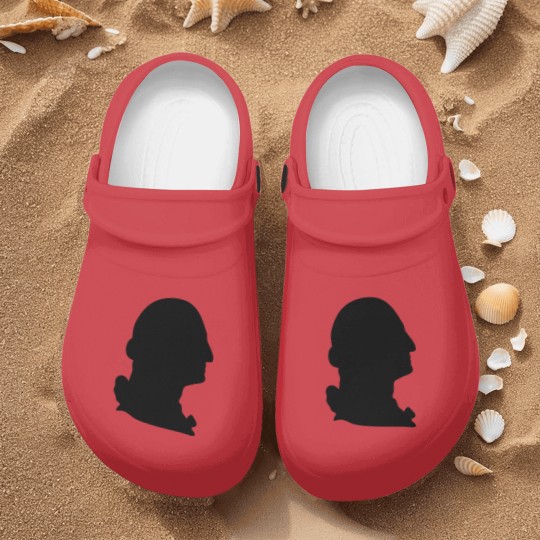 Discover George Washington silhouette Nurse Clogs