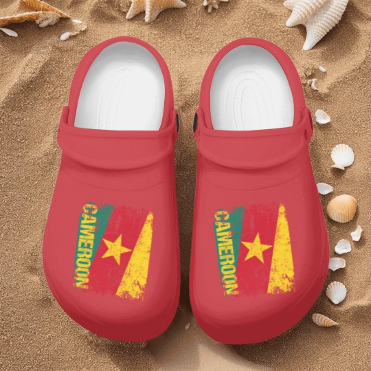 Discover Cameroon Flag Vintage Distressed Nurse Clogs