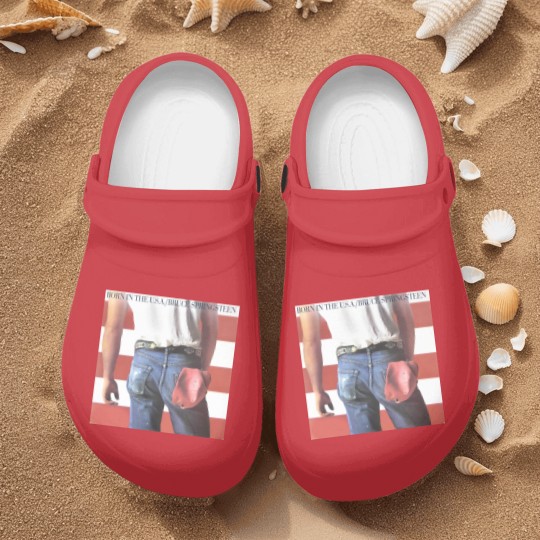 Discover Bruce Springsteen Born In The USA Rock Nurse Clogs Nurse Clogs