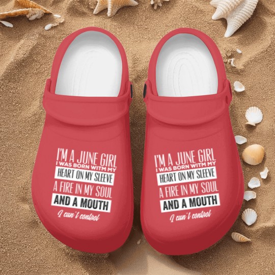 Discover Im a june girl - June Girl - Nurse Clogs