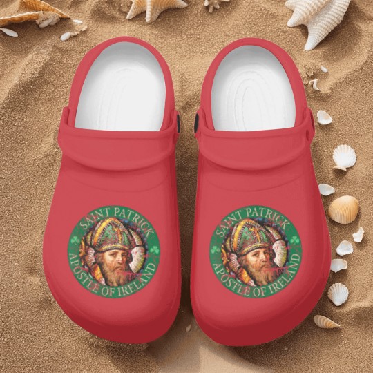 Discover Saint Patrick Apostle of Ireland distressed Nurse Clogs