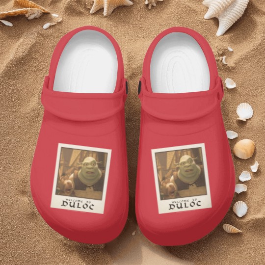 Discover Shrek Welcome To Duloc Shrek And Donkey Polaroid Nurse Clogs