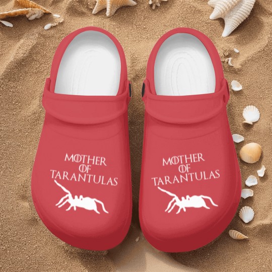 Discover Cute & Unique White Mother of Tarantulas Nurse Clogs E010521