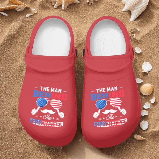 Discover The Man Behind The Firecracker 4th Of July American Flag - Behind The Firecracker 4th Of July - Nurse Clogs