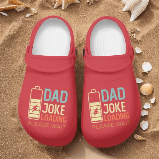 Discover Dad Joke Loading Please wait, vintage color Nurse Clogs