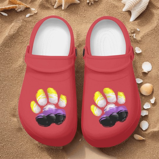 Discover Non Binary - Wolf Paw Nurse Clogs