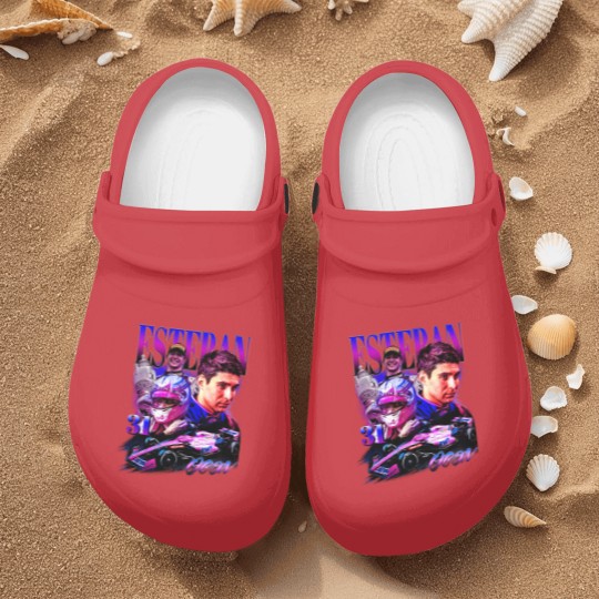 Discover Esteban Ocon Nurse Clogs Driver Racing Championship Formula Racing Nurse Clogs French Vintage Design 90s Graphic Nurse Clogs