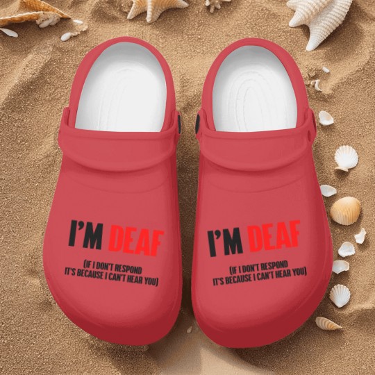 Discover I'm deaf - Deaf - Nurse Clogs