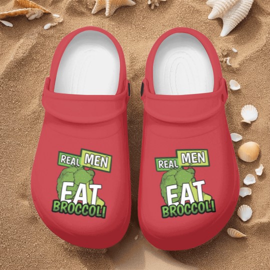 Discover Real Men Eat Broccoli - Men - Nurse Clogs