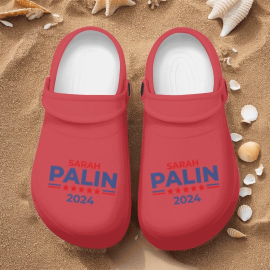 Discover Sarah Palin Alaska Governor Republican For Preside Nurse Clogs